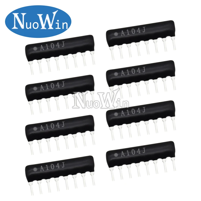 10pcs/Lot 9PIN 8PIN 7PIN 6PIN 5PIN 4PIN 10PIN DIP Exclusion Network Resistor Array 47 100 330 510 680 1K 2.2K 3.3K 10K 100K ohm