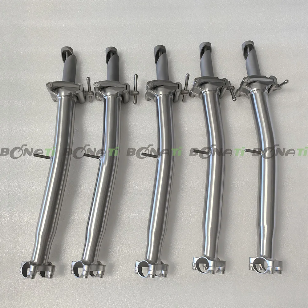 Ultra Strong Titanium Folding Bike Handlebar, New S Head Stem,
