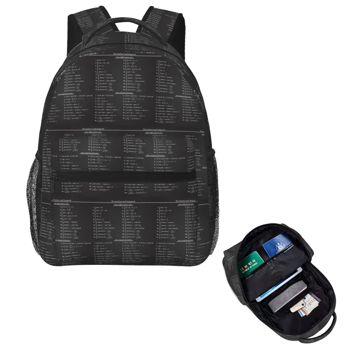 

Derivatives And Integrals Student Backpack School Bag Hiking Travel Daypack for Boys Girls Fashion Bookbag Shoulder Bags