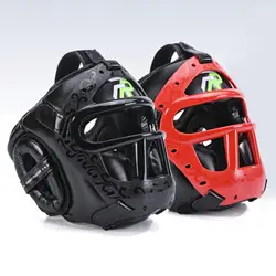 Copricapo da boxe casco traspirante protezione per il viso copertura per il viso protezione integrale per Taekwondo Karate Mma Sparring Kickboxing