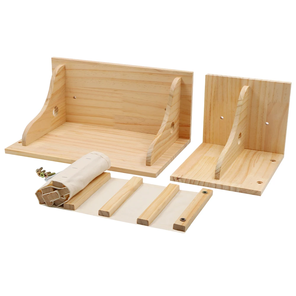 Katze Wand Klettern Haus Regal Bett Wand Montiert Baum Turm Versteck Haus Villa Schloss für Indoor Katzen Zubehör Schlafen – Detail 8