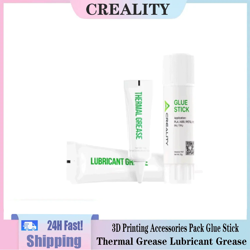 

Creality Original 3D Printer Accessories Pack: Glue Stick & Thermal Grease Lubricant Combo for All 3D Printers