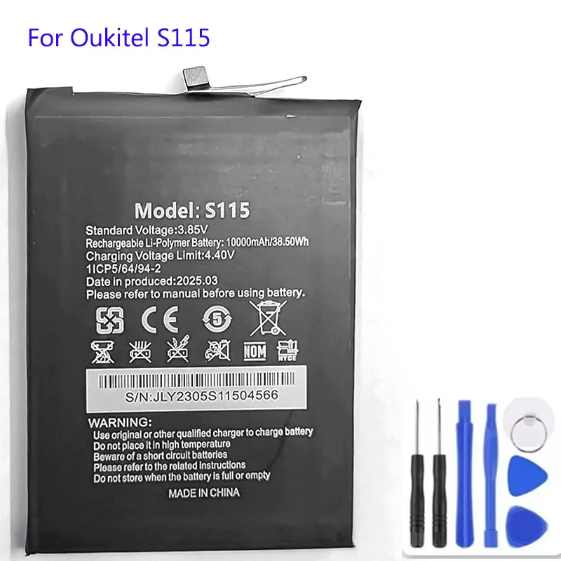 

10000mAh Battery For Cubot S115 Mobile Phone In Stock Latest Production High Quality Battery Bateria + Tools