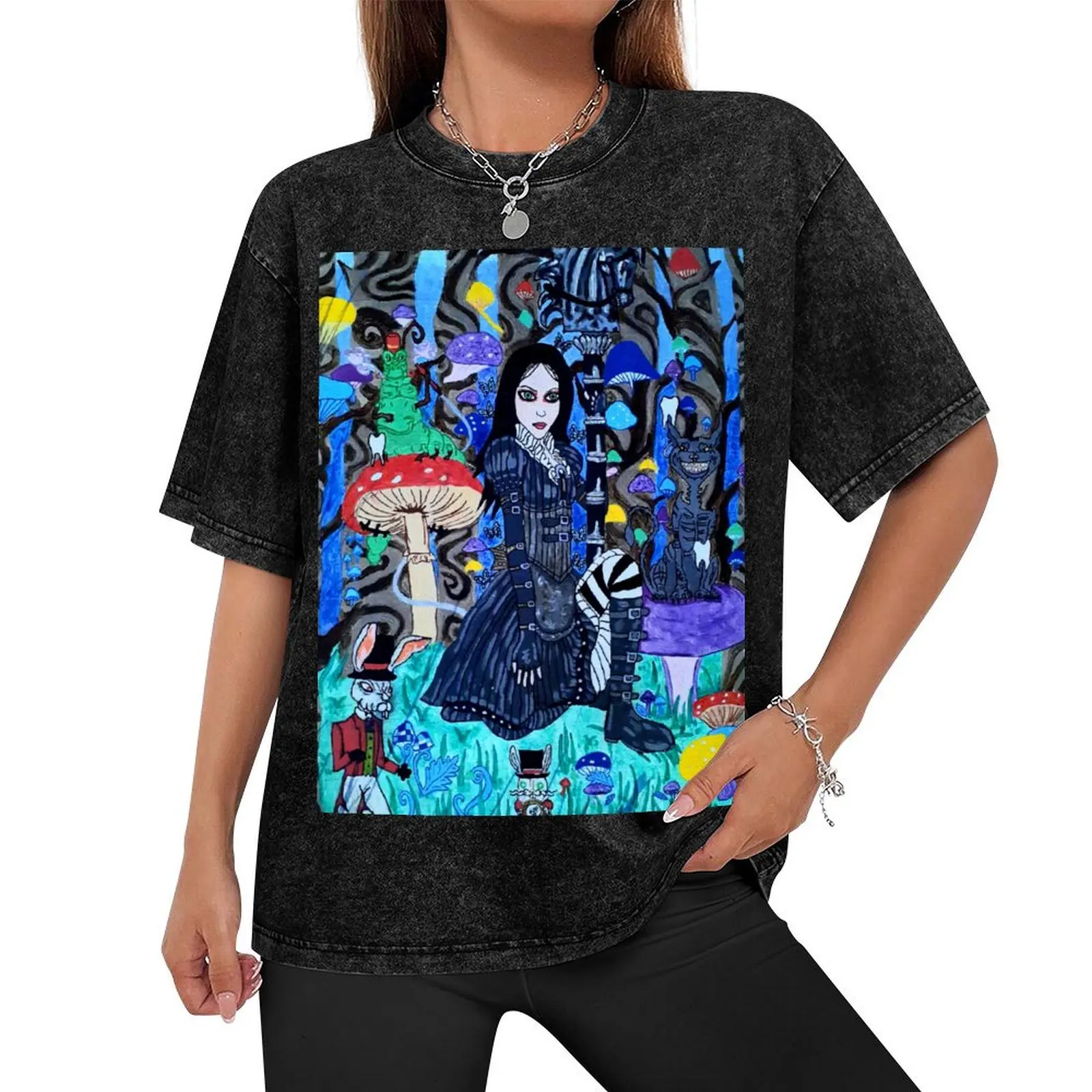 Alice Madness and Friends T-Shirt summer 2025 man t shirt tshirts personalised T-shirts for men cotton