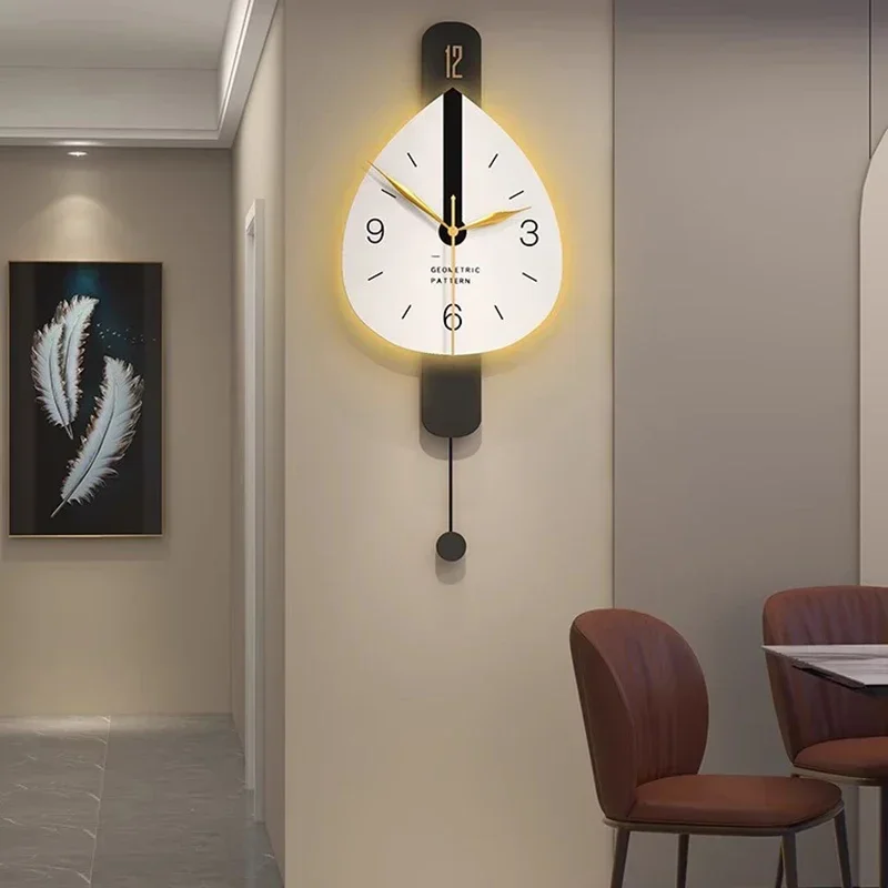 

Minimalist Design Art Mural Wall Clocks Living Room Vintage Elegant Silent Wall Clocks Modern Electronic Home Decor Horloge LLWC