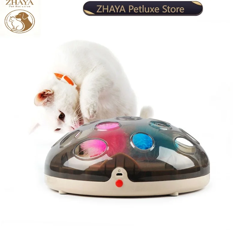 zhaya-electric-cat-toy-interactive-turntable-kitten-catches-mouse-plush-play-board-cat-supplies-pet-entertainment