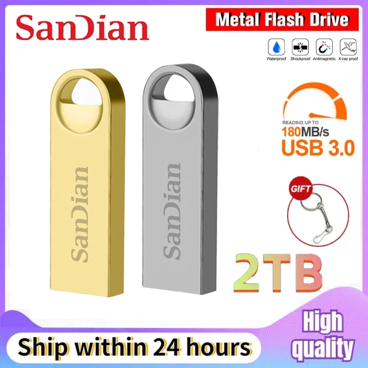 Original 2TB Usb 3.0 Flash Drives High Speed Metal Pendrive 1TB 512GB 256GB Portable Usb Drive Waterproof Memoria Usb Flash Disk