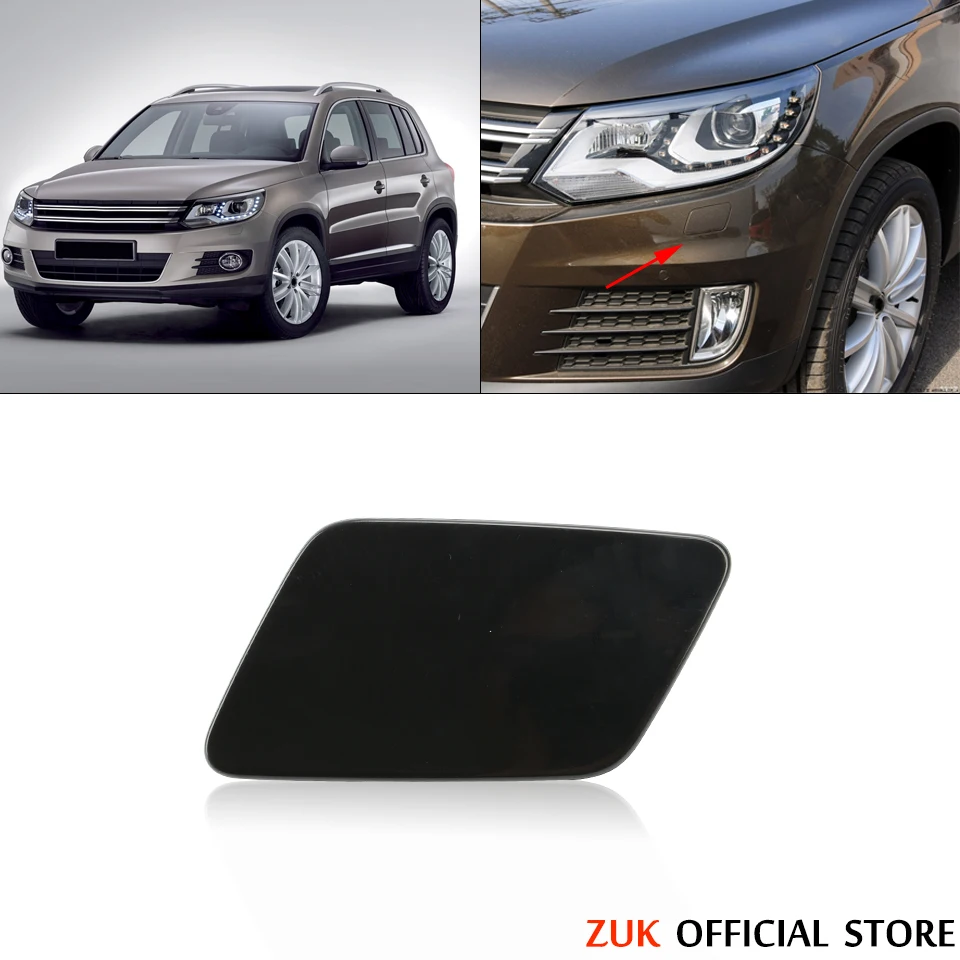 ZUK For VW Volkswagen Tiguan 2012 2013 2014 2015 Front Bumper Left Right Headlamp Light Washer Nozzle Cap Spray Cover