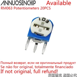 20pcs RM063 RM-063 100 200 500 1K 2K 5K 10K 20K 50K 100K 200K 500K 1M ohm Trimpot Trimmer Potentiometer Variable Resistor