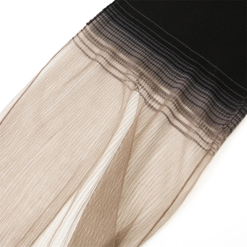 Robe longue sans manches pour femmes, élastique, slim, pour l'été 2025, Sexy, transparente, jupe serrée aux hanches, robes de soirée dégradées, nouvelle collection