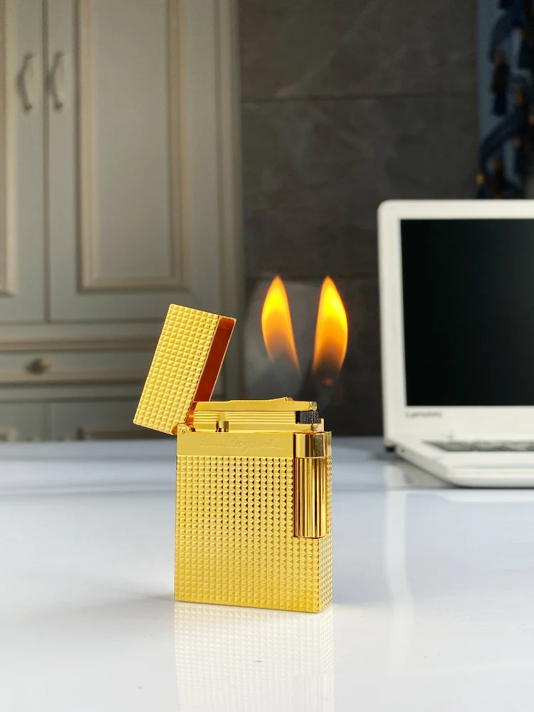 

Vintage Style Windproof Gas Lighter for Cigarettes with Bright Sound Brass Shell Men's Gift New Arrivals