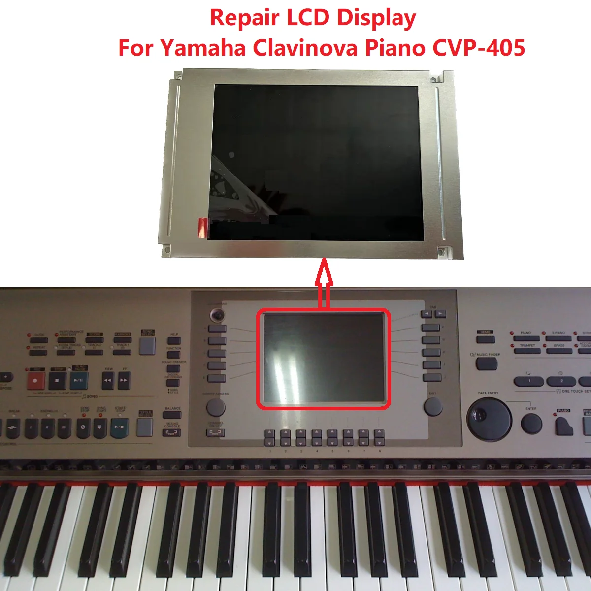 

LCD Display For Yamaha Clavinova Piano CVP-405 CVP 405 Matrix Screen Repair