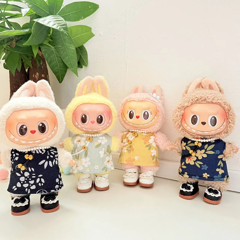 

Subtle Oriental Keychain Labubu Outfit Fairy Princess Dress with Shoes for 1st-3rd Gen Traditional Costume
