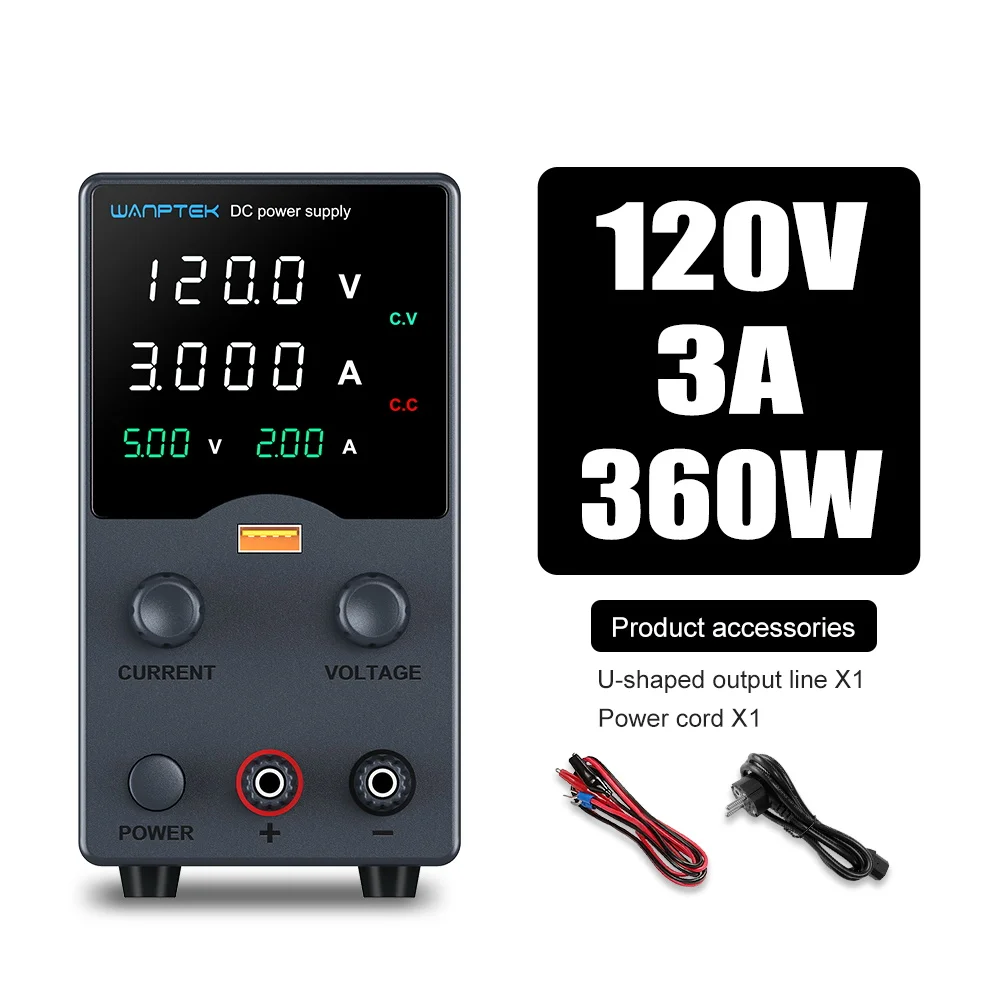 ใหม่! Wanptek แหล่งจ่ายไฟ DC 30V 10A 5A VARIABLE Bench Power Supply ปรับ Lab แหล่งจ่ายไฟ 60V 5A 120V 3A แรงดันไฟฟ้า