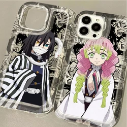 Anime Demon Slayer Case for iPhone 15 14 13 12 11 Pro Max XR XS X 8 7 6 6S Plus SE 2020 TPU Printing Protective Clear Soft Cover