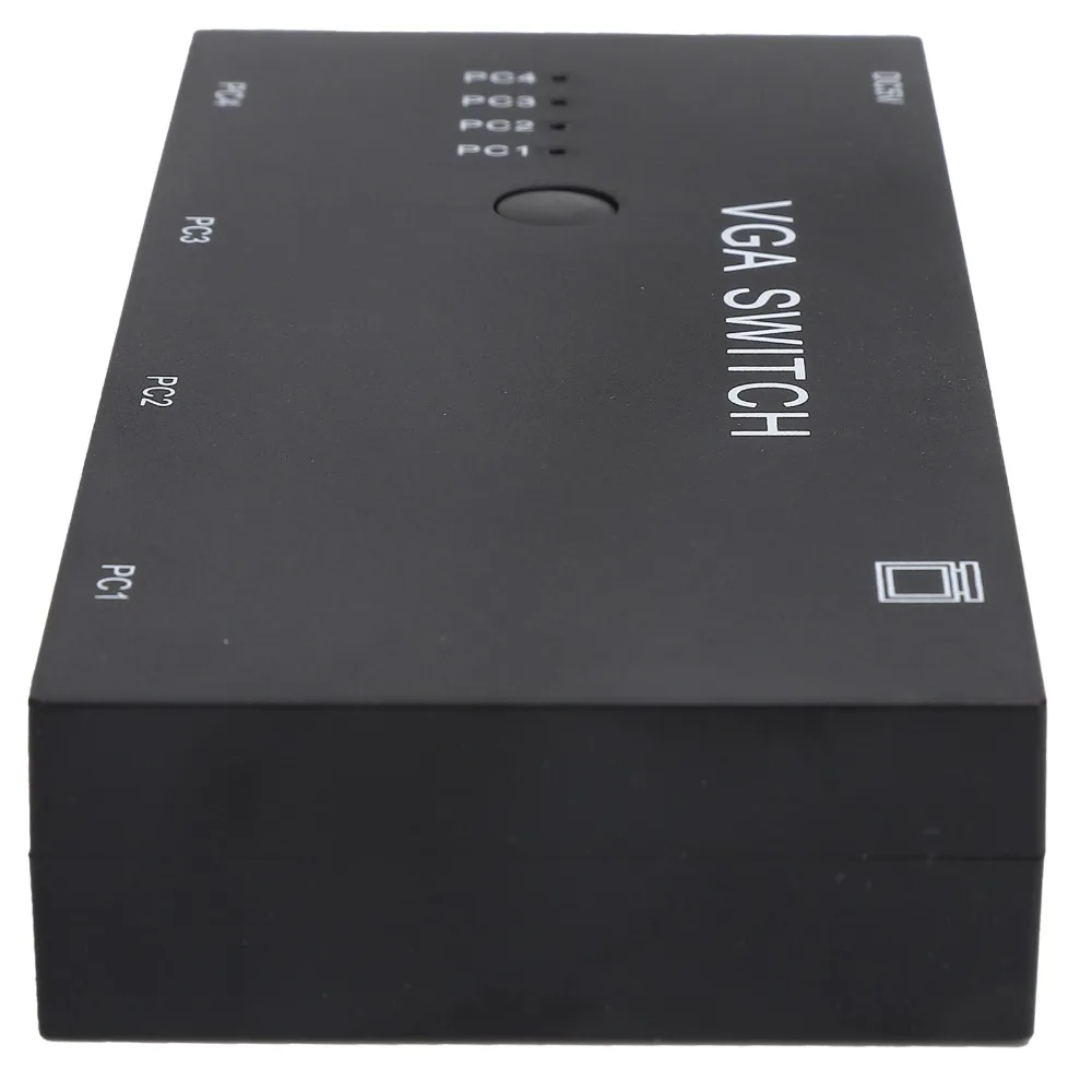 Easy To Use 4 in 1 Out VGA Switcher 1920@1080P Plug and Play Video Converter VGA Switch Box for VGA/XVGA/SVGA/UXGA TV Monitor