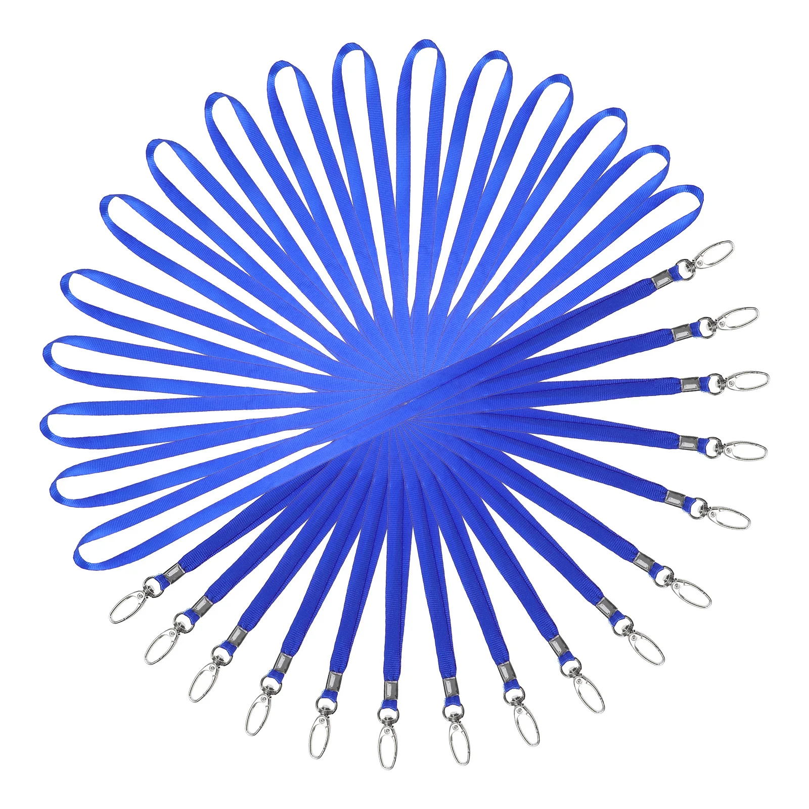 

50Pcs Metal Buckle Id Lanyards Lightweight Multi-Function Hanging Ropes Office Badge Holders Badge Lanyard