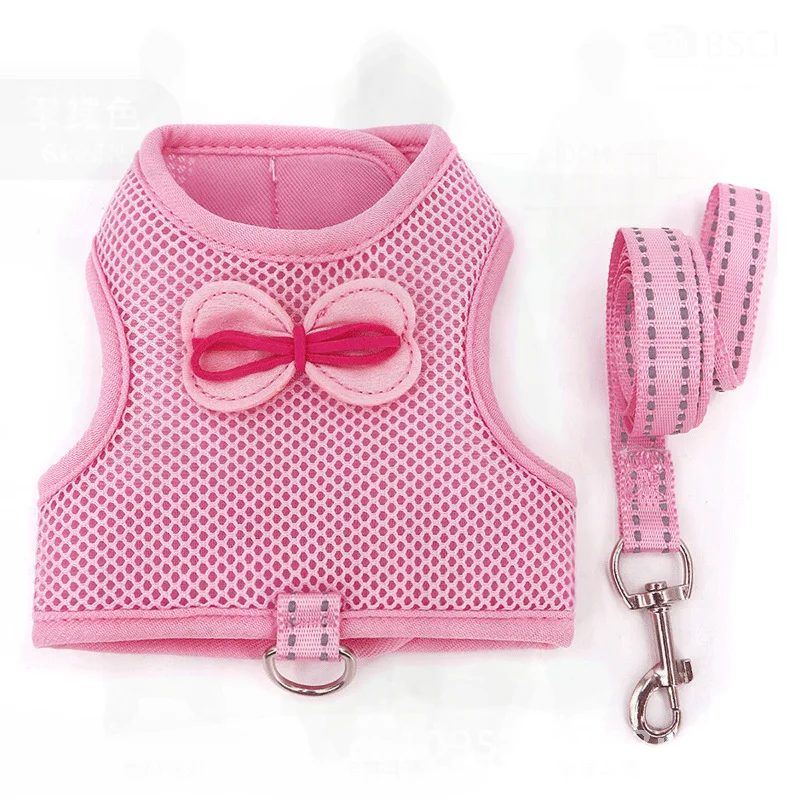 

Rabbit cover chest back cover Dutch pig rabbit rope small pet leash chest back butterfly cat leash