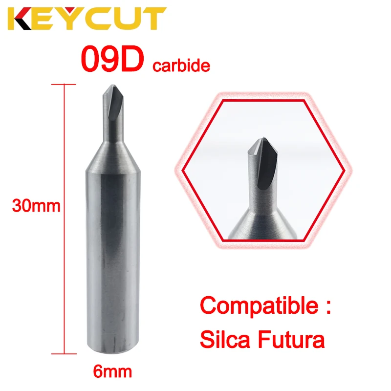 

SILCA Futura Milling Cutter 09D 09DW 90° Dimple Cutter Fits ILCO Silca Futura Pro Key Machine Aftermarket