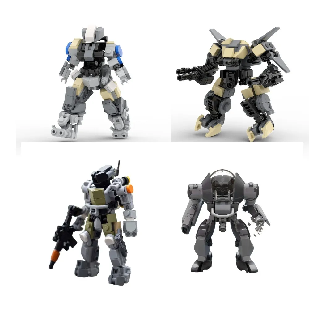 

MOC Mechanised Mech Nautical Suit Robots Meche Figures Ideas Building Blocks Kits High-Tech Bricks Toys for Children Kids Gifts