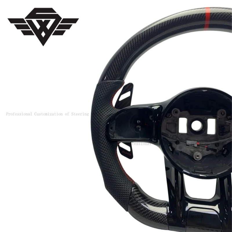 Steering Wheel Fit for Mercedes Benz 809 AMG E63 809 223Y  W205 Real Carbon Fiber Sport Style High Quality with Paddle Shifters