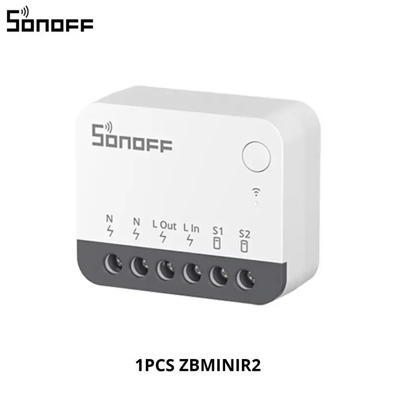 SONOFF ZBMINIR2 Extreme Zigbee 3.0 Smart Switch Smaller Size 2 Way control Safe Timer Requird Neutral Wire via Zigbee2MQTT Alexa