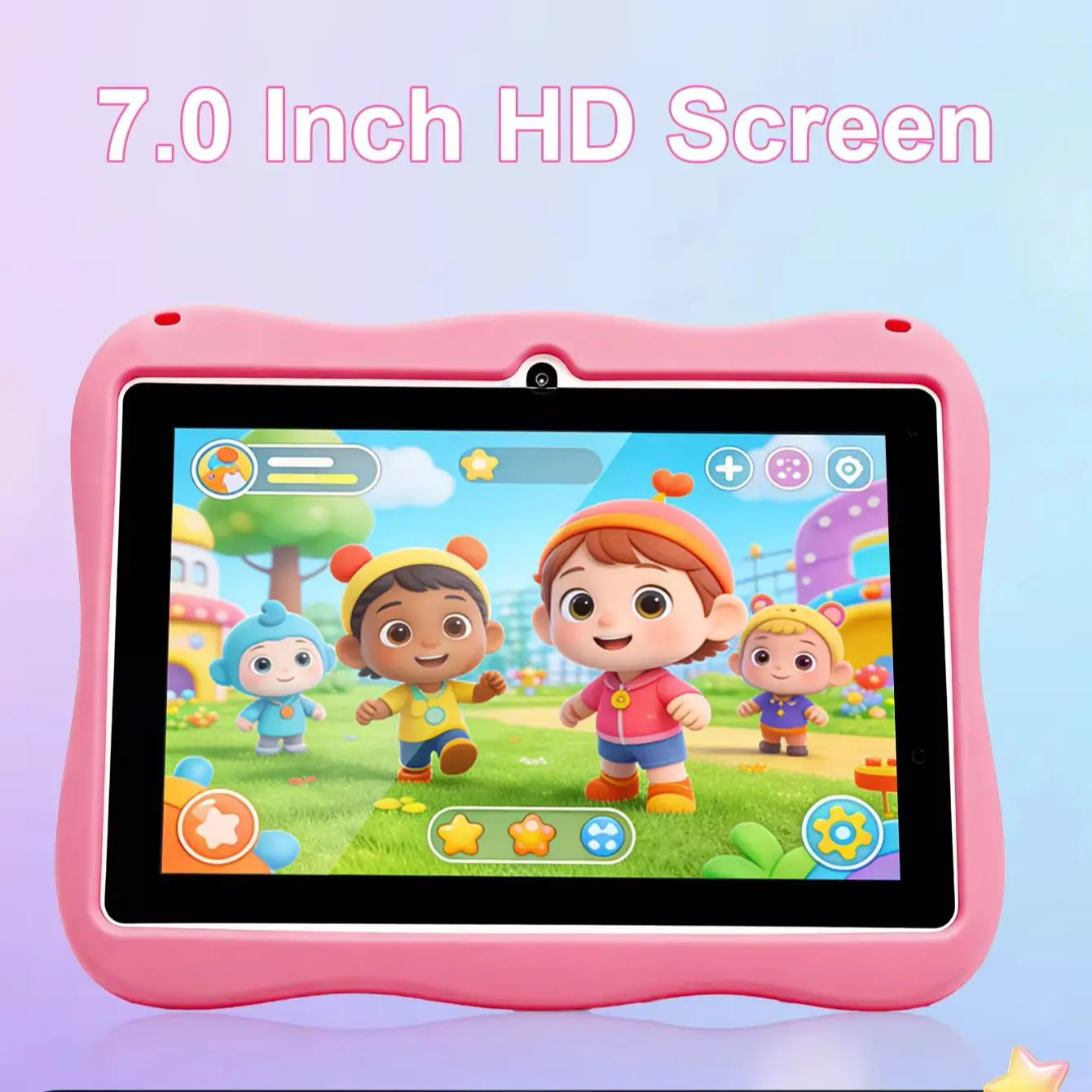 2026 Kids Tablet Android 15 7 Inch Octa Core 4GB RAM 64GB ROM 4000mAh HD Display Tablet Children's Gift