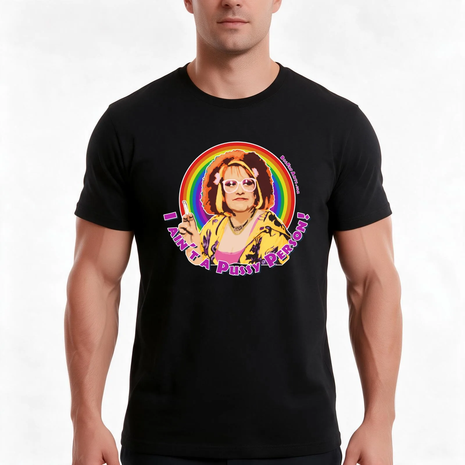 Pussy Person T-Shirt, Summer Casual Cotton Tee, Oversized Streetwear Tops, Vintage Graphic Print, Loose Fit Short Sleeve