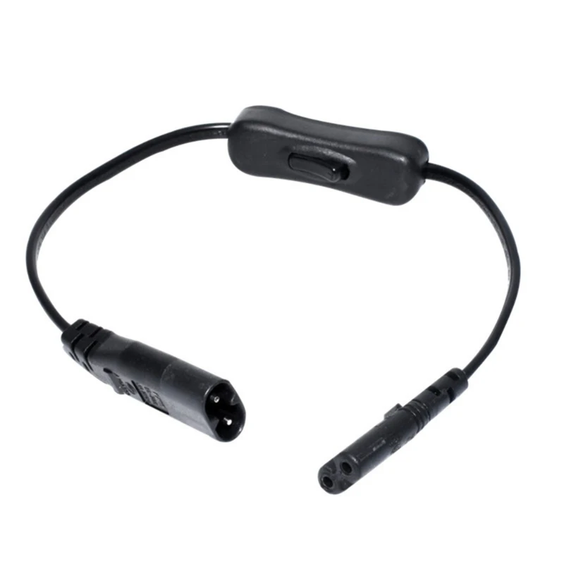 adaptador alimentação IEC320 C7 a C8 formato 8 com controle interruptores integrados