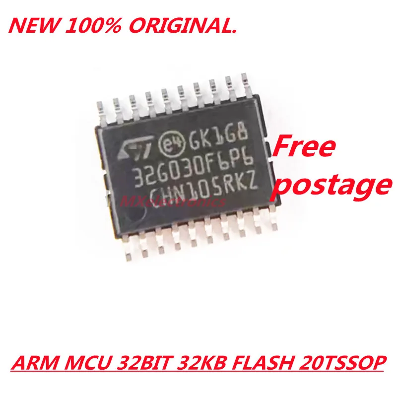 

10 шт. ~ 50 шт./Лот Новый оригинальный STM32G030F6P6 32G030F6P6 TSSOP20 MCU 32BIT 32KB FLASH 20tssop