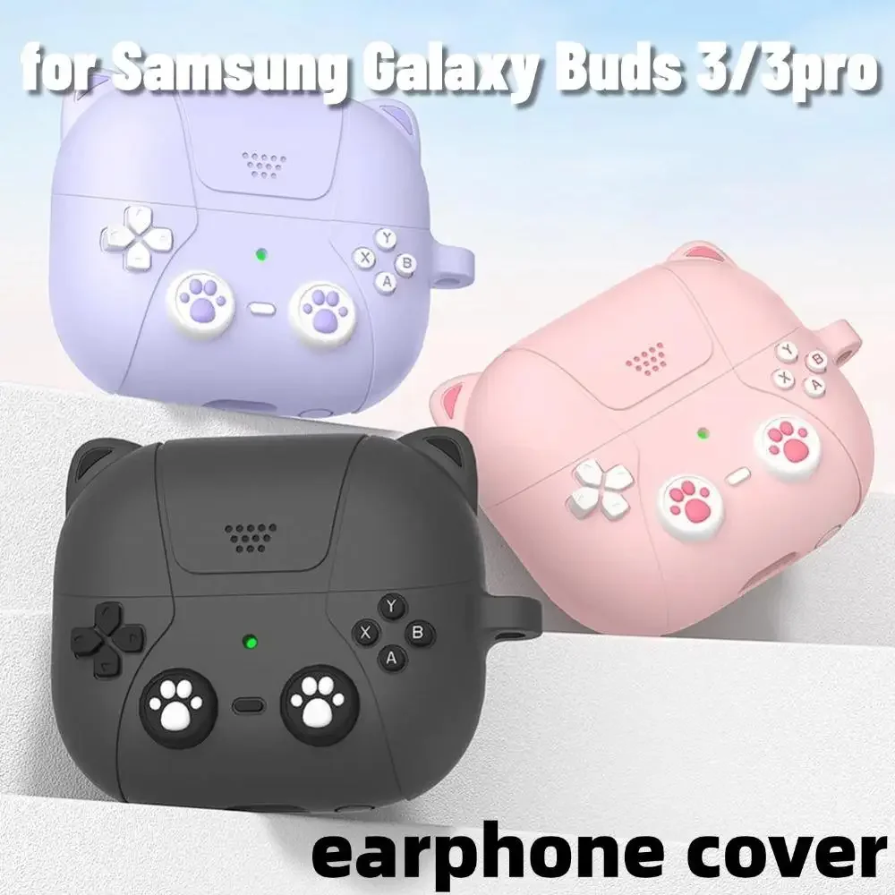 Suitable for Samsung Galaxy Buds3 /Buds3pro  Creative Cute Cat Claws Soft Silicone Ear Case Earphone Protective Cover