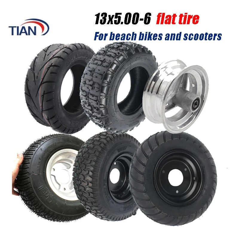 

frree shipping 13X5.00-6 inch tire snow plow tires butterfly flower tires 13 * 5.00-6 inch beach tires with inner tire