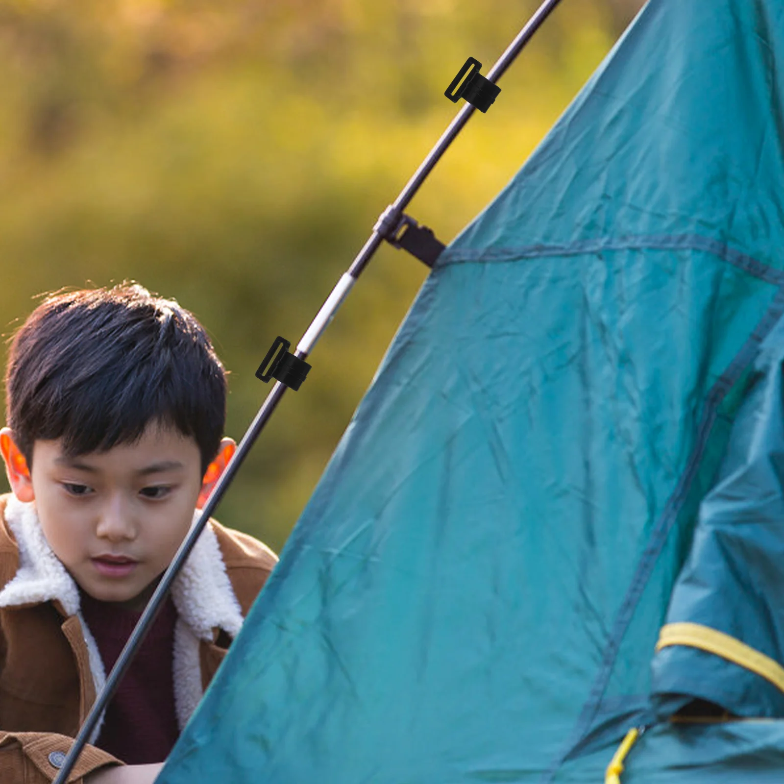 

10Pcs Tent Pole Hooks Outdoor Camping Plastic Connection Hooks Tent Accessories Hanging Clips Organizer Camping Hook