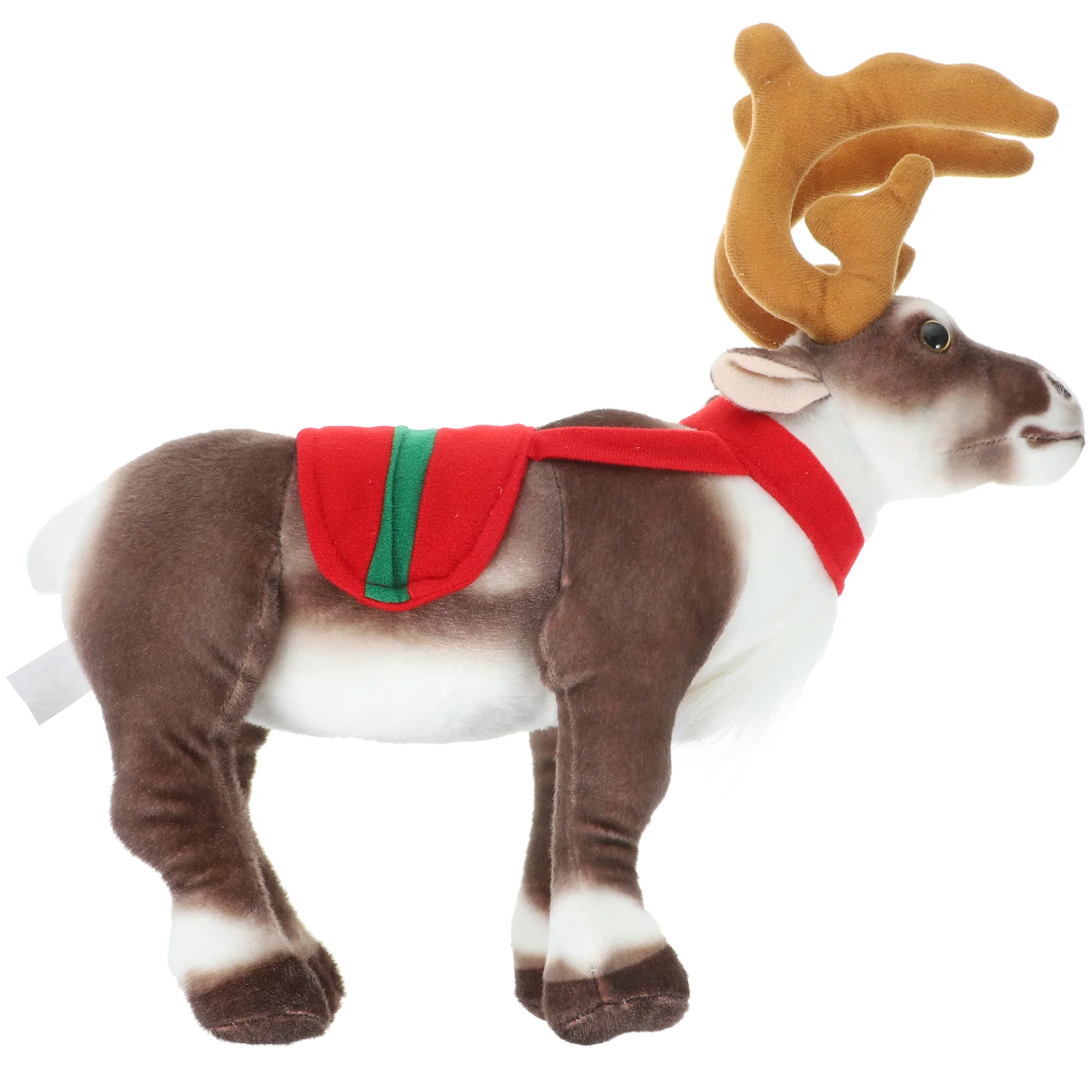 

Simulated Elk Birthday Decoration for Boy Christmas Deer Props Plush Short Figurine Statue