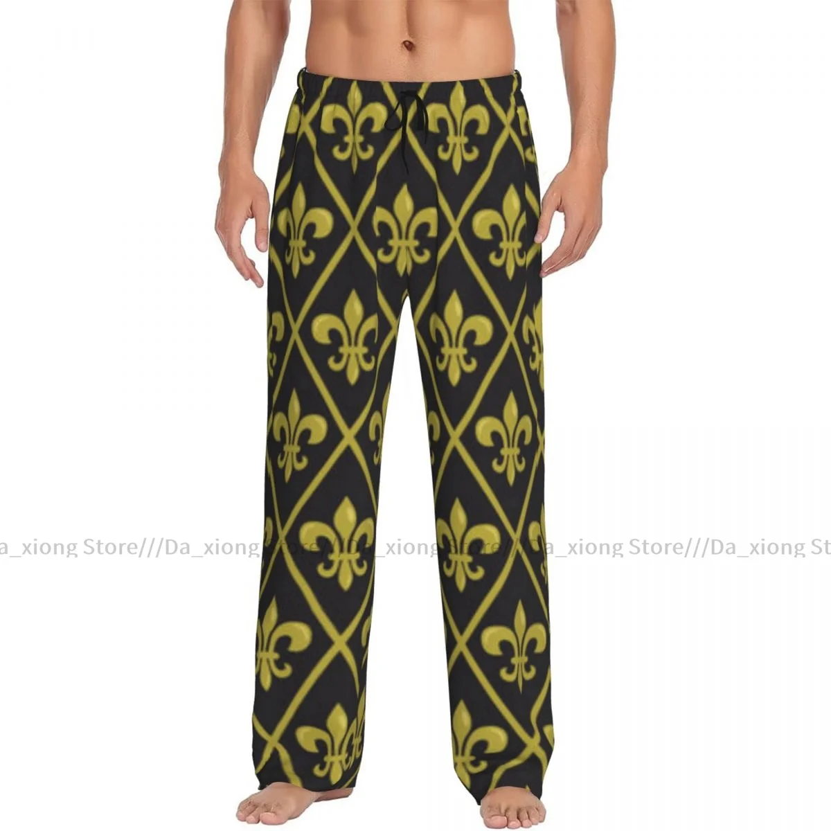 Men's Sleepwear Loose Sleep Pants Pajamas Mardi Gras Carnival Long Lounge Bottoms Casual Homewear