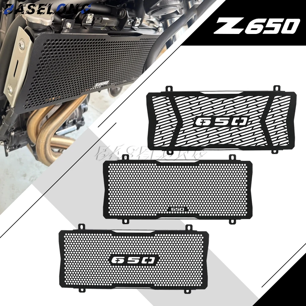 

For KAWASAKI Ninja 650 Tourer Z 650 Urban Performance Z650RS Z650 2017-2026 Motorcycle Radiator Grille Guard Cover Protection