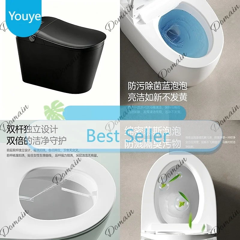 C10 Automatic Flip Lid Smart Toilet One-Piece Instant Heating Front Wash No Water Pressure Limit Foam Shield