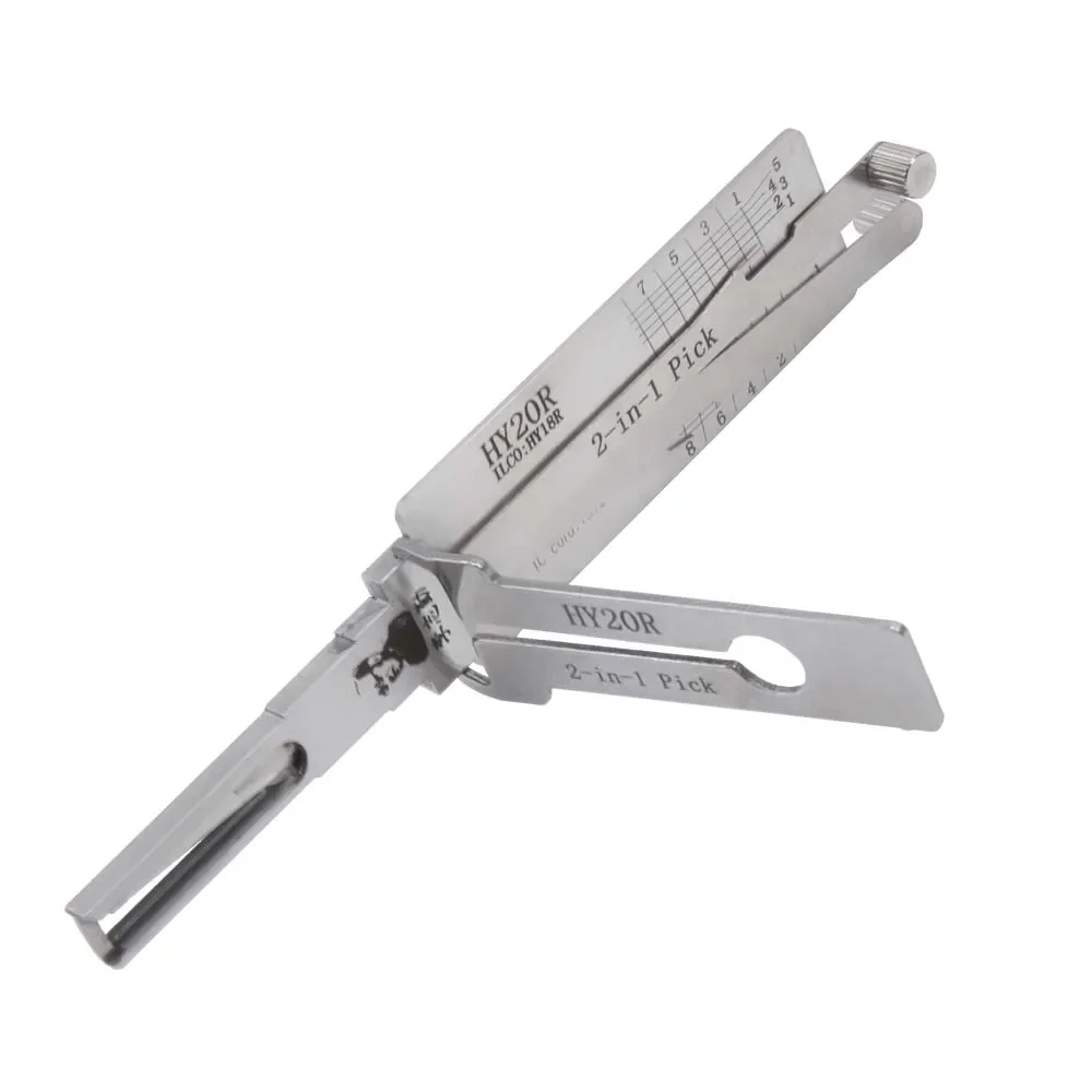 HY20R lishi 2in1 Tool for Hyundai Milling Car Lock Cylinder Locksmith Supplies Repair Tools