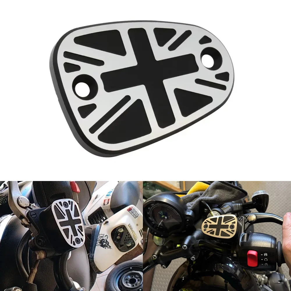 

Motorcycle Parts Front Brake Reservoir Master Cylinder Disc Cap Cover For Triumph Bonneville T100 T120 Black America Speedmaster