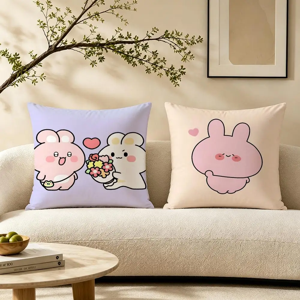 Asamimichaan Asleep Cushion Cover Pillow Short Plush Warm CreamStylel Cushion for Living Room Bedroom Sofa Ideal for Gifting