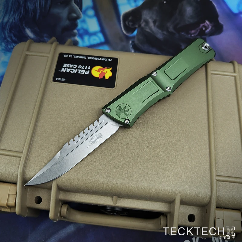 Interceptor Blade GEN 3 COMBAT TROODON 3 Knife MICRO TECK TECH M390 CNC Aluminum EDC Self Defense Tactical Pocket Knife TECKTECH