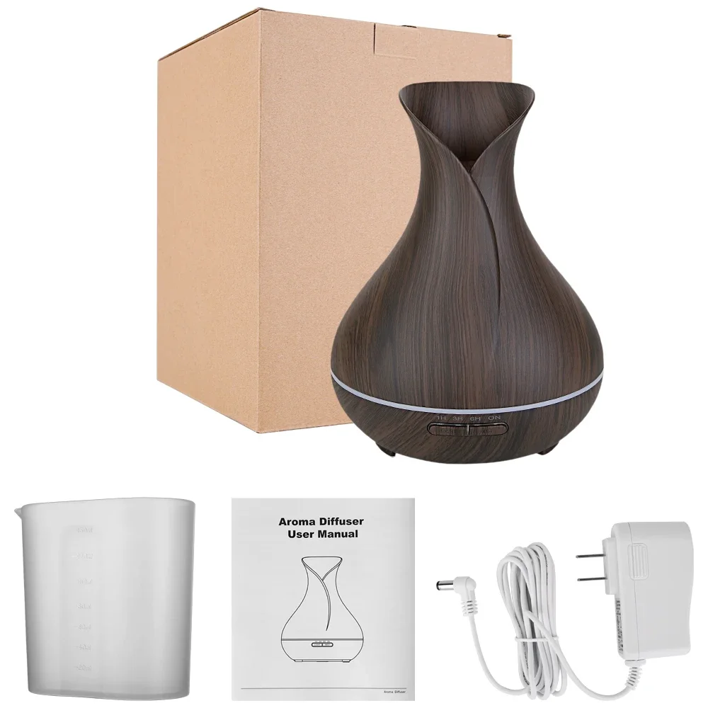 500ML luchtbevochtiger etherische olie diffuser grote capaciteit ultrasoon met LED-licht voor thuis aromatherapie diffuser