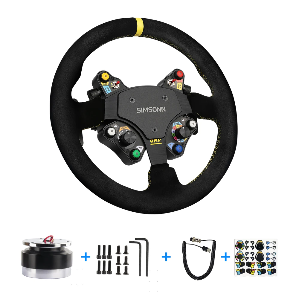 SIMSONN Sim Racing Steering Wheel LED Button Gaming Paddle Shifter PC Racing Wheel gaming devices for video games