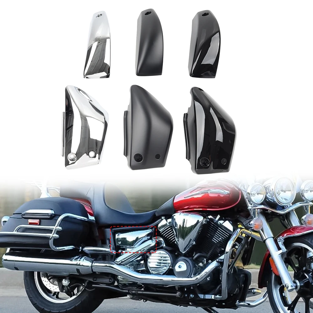1Pair Motorbike ABS Battery Side Panel Fairing Cover Protector Left Right For Yamaha XVS950 V-Star 950 2009-2015