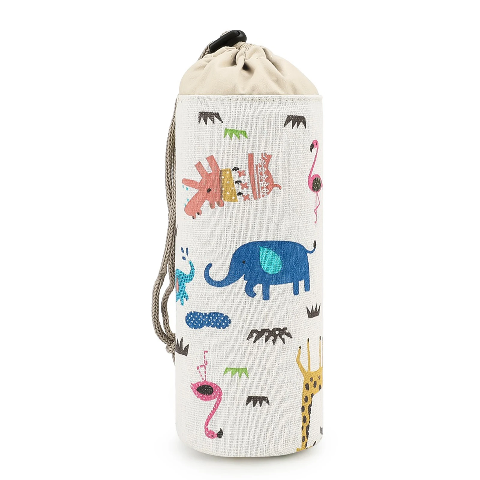 

Linen Insulated Baby Bottle Bag Reusable Breast Milk Storage Pouch for Travel and Nursery Use