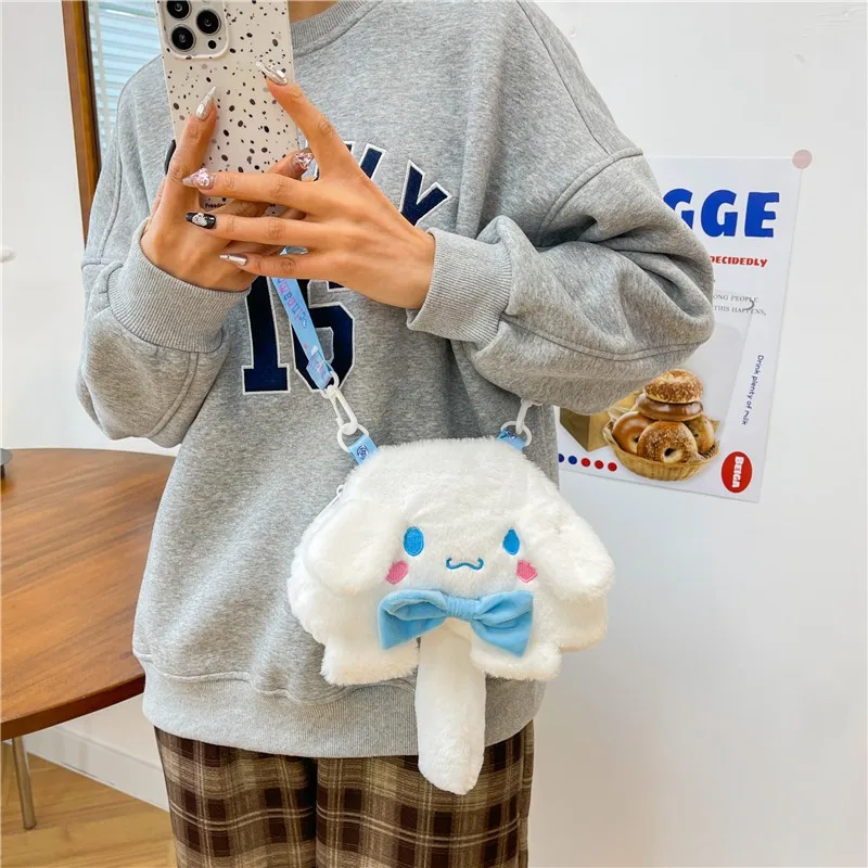

Сумка-мессенджер Sanrio с милым рисунком «Hello Kitty Kuromi Cinnamoroll», сумки-мессенджеры для девочек и мальчиков, сумки на одно плечо