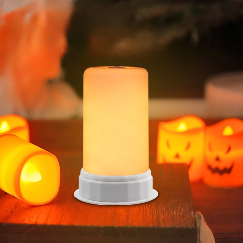 LED لهب ضوء هالوين عديمة اللهب شمعة نموذج البطارية ضوء تيار مستمر 5 فولت قابلة للشحن عكس الضوء ضوء الليل ساحة LED مهرجان ديكورا