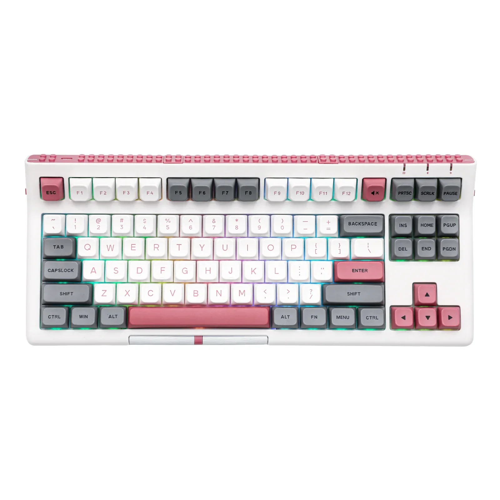 

EPOMAKER Brick 87 TKL Bluetooth/2.4G Wireless & Type-C Wired Hot Swappable Mechanical Keyboard with Stackable Block Bar