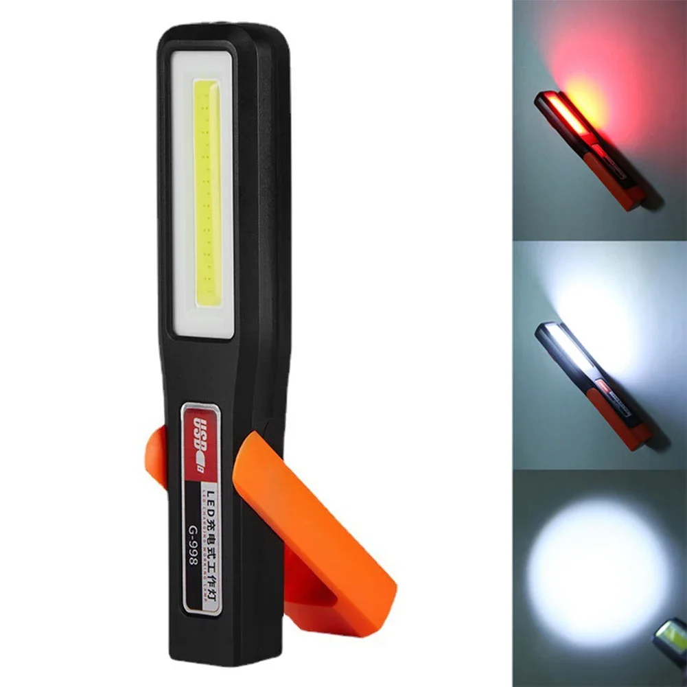 

Powerful COB LED Work Light Car Garage Mechanic Lamp USB Rechargeable Flashlight Magnetic Torch Emergency Light Warning Light