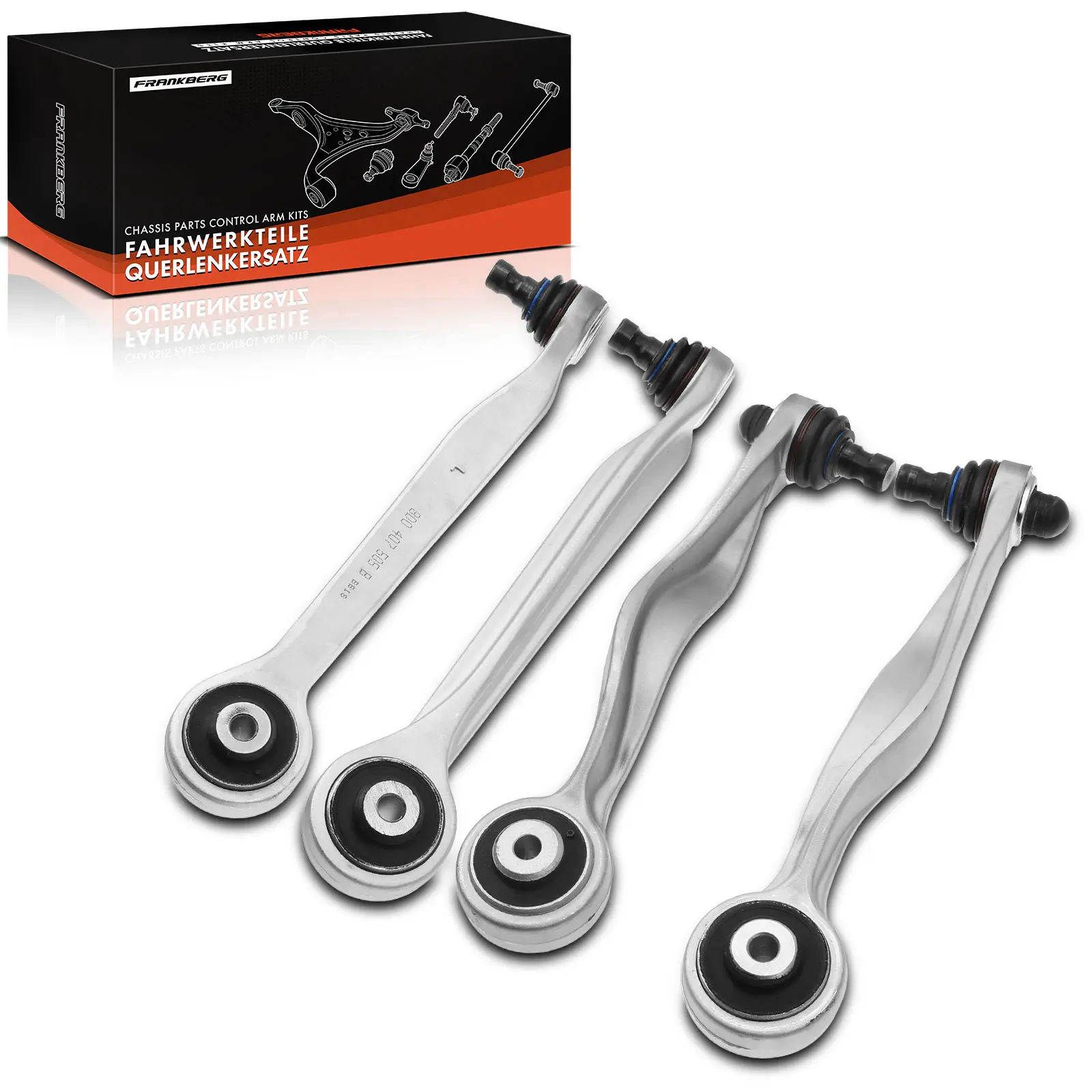 Frankberg 4-teilig Querlenker Satz Vorderachse links rechts oben für VW Passat Variant Audi A4 Avant Cabriolet A6 A8 8D0407510G
